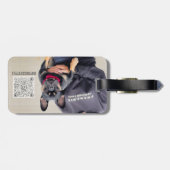 BuyDoggyStyle de Fotoscannable QR Code Bagagelabel (Achterkant horizontaal)