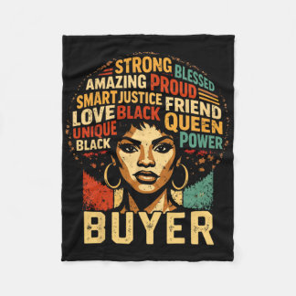 Buyer Black History Month Powerful Black Pride Art Fleece Deken