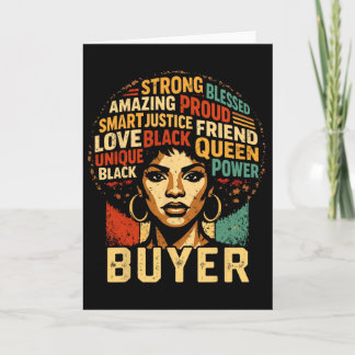 Buyer Black History Month Powerful Black Pride Art Kaart
