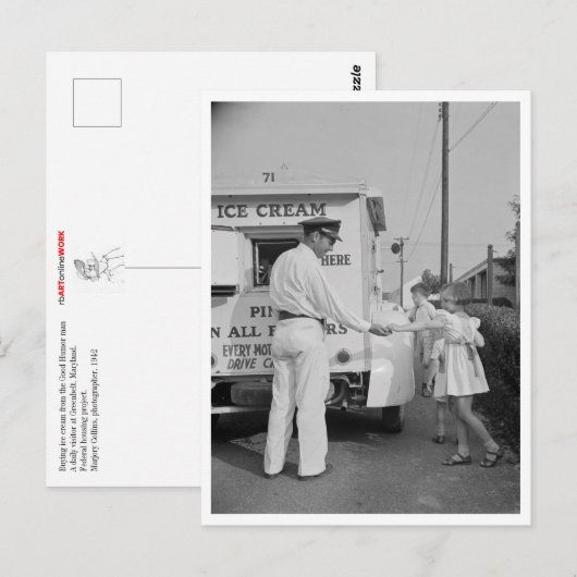 Buying Ice Cream Briefkaart (Voorkant / Achterkant)