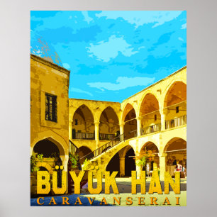Büyük Han Cyprus - Grote Inn caravansarai geschenk Poster