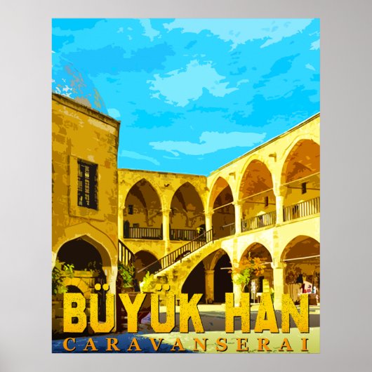 Büyük Han Cyprus - Grote Inn caravansarai geschenk Poster (Voorkant)