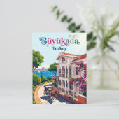 Büyükada Turkije Briefkaart (Staand voorkant)