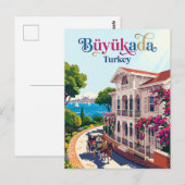 Büyükada Turkije Briefkaart (Voorkant / Achterkant)
