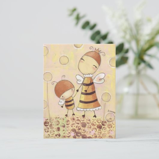 Buz-buz en Briefkaart mama (Staand voorkant)