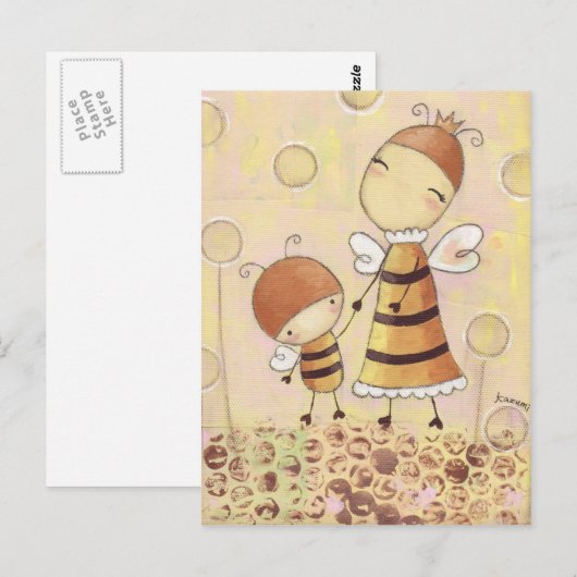 Buz-buz en Briefkaart mama (Voorkant / Achterkant)