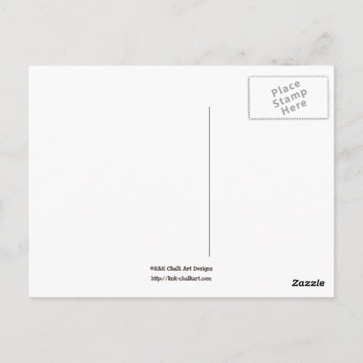 Buz-Buz maakt een herfstwandeling Briefkaart (Achterkant)