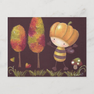 Buz-Buz maakt een herfstwandeling Briefkaart