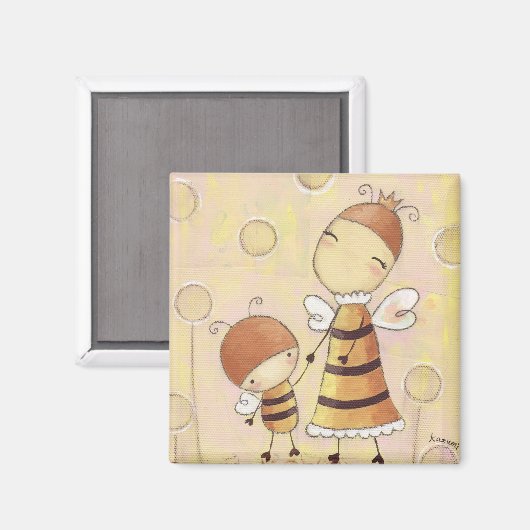 Buz-buz & mama magneet (Voorkant / Achterkant)