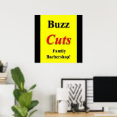 Buz Cuts Family Barbershop Poster Matte (Thuiskantoor)