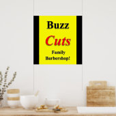 Buz Cuts Family Barbershop Poster Matte (Keuken)