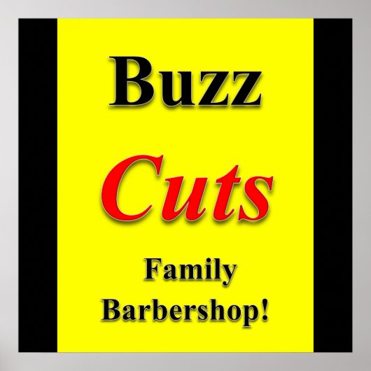 Buz Cuts Family Barbershop Poster Matte (Voorkant)