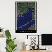 Buzards Bay Massachusetts van Space Satellite Ma Poster (Thuiskantoor)
