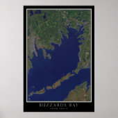 Buzards Bay Massachusetts van Space Satellite Ma Poster (Voorkant)