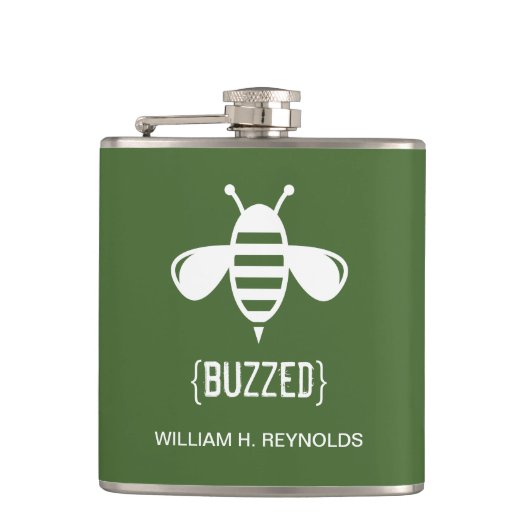 {BUZED} Gift van de Bridal van de Bee (in vele kle Heupfles (Voorkant)