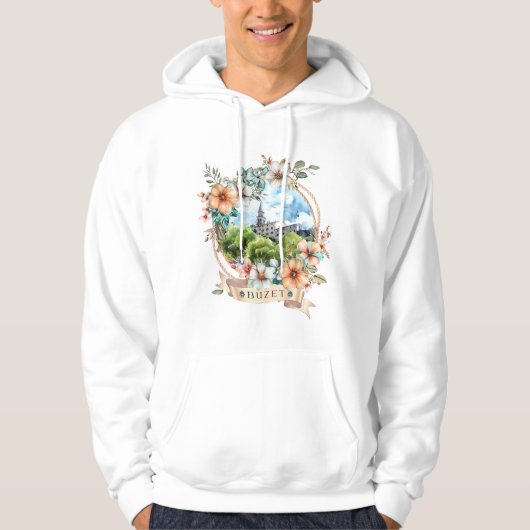 Buzet Croatia Hoodie (Voorkant)