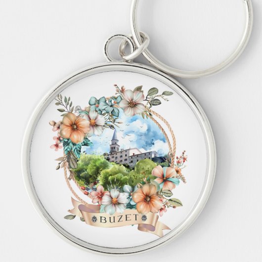 Buzet Croatia Sleutelhanger (Voorkant)