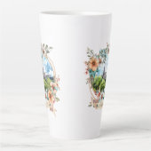Buzet Kroatië Latte Mok (Voorkant)