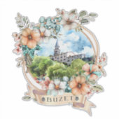 Buzet Kroatië Sticker (Voorkant)