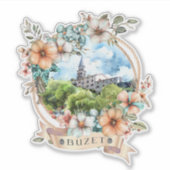 Buzet Kroatië Sticker (Voorkant)
