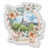 Buzet Kroatië Sticker (Voorkant)
