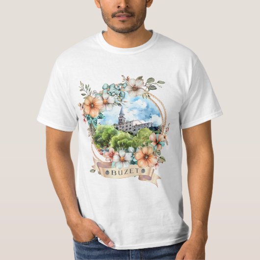Buzet Kroatië T-shirt (Voorkant)