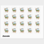 Buzet Kroatië Vierkante Sticker (Vel)