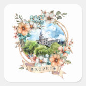 Buzet Kroatië Vierkante Sticker (Voorkant)