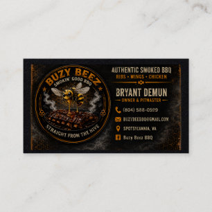 Buzy Bee BBQ Visitekaartje