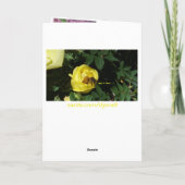 Buzy Bee Verlate verjaardag of locatie Kaart (Achterkant)