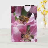 Buzy Bee Verlate verjaardag of locatie Kaart (Gele Bloem)