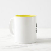 Buzz af! tweekleurige koffiemok (Voorkant links)