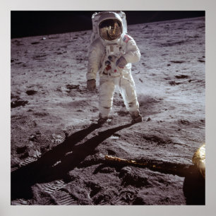 Buzz Aldrin door Neil Armstrong Apollo 11 Poster