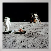 Buzz Aldrin en Lunar Module op de maan Poster (Voorkant)