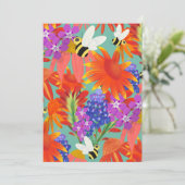 Buzz Among Blooms-Mint Meadow Kaart (Staand voorkant)