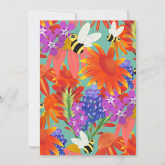 Buzz Among Blooms-Mint Meadow Kaart