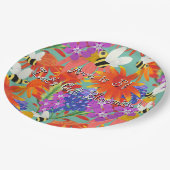 Buzz Among Blooms-Mint Meadow Papieren Bordje (Gekanteld)