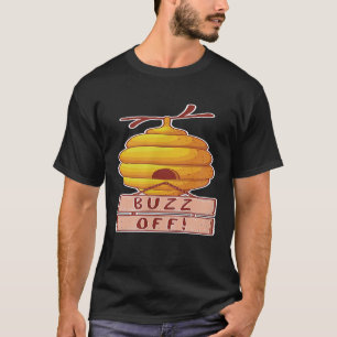 Buzz Bee Insect Wasp Lover Honeycomb Beehive Beeke T-shirt