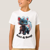 Buzz & Beep! Robotic Skunk T-shirt (Voorkant)
