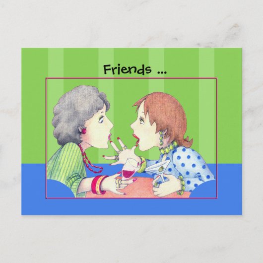 Buzz blauw Briefkaart (Voorkant)