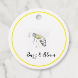 Buzz & Bloom Gift Labels - hand getrokken bijen on