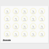Buzz & Bloom Stickers - hand drawn bee design (Vel)