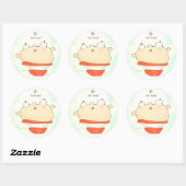 Buzz Boy Bookplate Ronde Sticker (Vel)