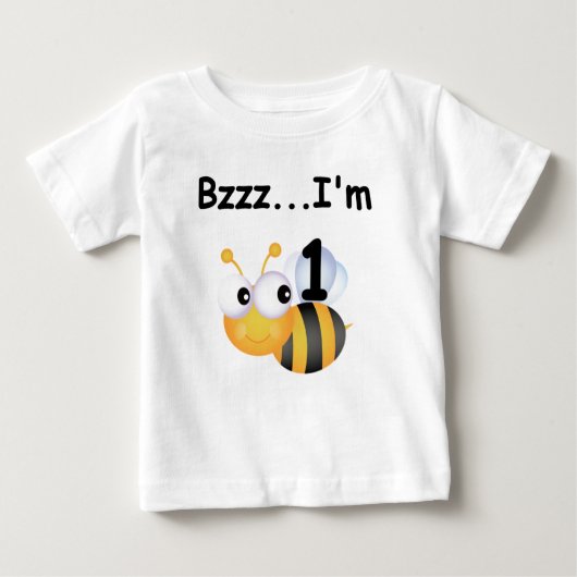 Buzz Bumblebee 1e verjaardag T-shirts en cadeautje (Voorkant)