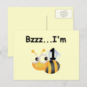Buzz Bumblebee 1e Verjaardag T-shirts en geschenke Briefkaart (Voorkant / Achterkant)