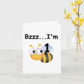 Buzz Bumblebee 1e Verjaardag T-shirts en geschenke Kaart (Gele Bloem)