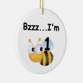 Buzz Bumblebee 1e Verjaardag T-shirts en geschenke Keramisch Ornament (Rechts)