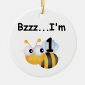 Buzz Bumblebee 1e Verjaardag T-shirts en geschenke Keramisch Ornament (Voorkant)