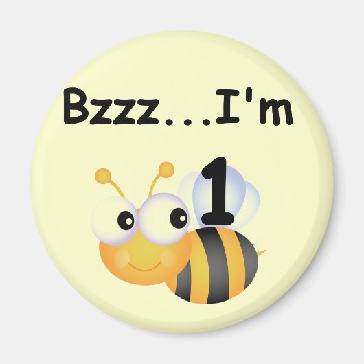 Buzz Bumblebee 1e Verjaardag T-shirts en geschenke Magneet (Voorkant)