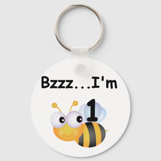 Buzz Bumblebee 1e Verjaardag T-shirts en geschenke Sleutelhanger (Voorkant)